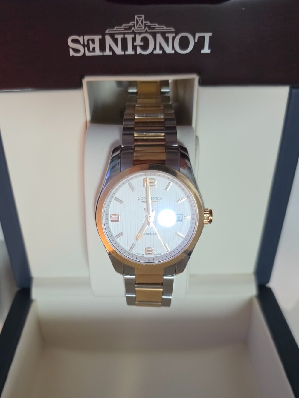 Longines Conquest Classic Automatic Two-Tone Rose Gold 18k Men’s Watch